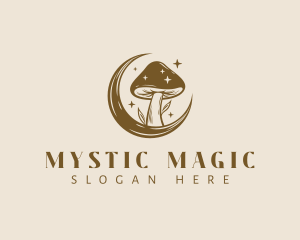 Magic Mushroom Moon logo design