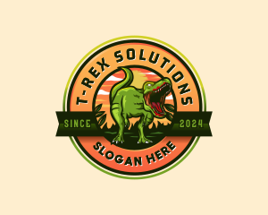 Tyrannosaurus - Dinosaur T Rex Predator logo design