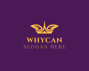 Attorney - Elegant Crown Wings logo design