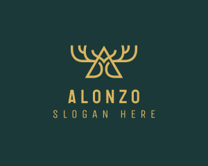 Elegant Antler Letter A logo design