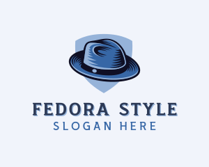 Fedora Hat Shield logo design