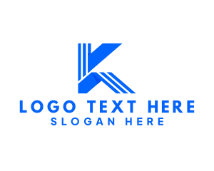 Letter K - Industrial Construction Builder logo design