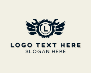 Wrench - Industrial Mechanic Wrench logo design