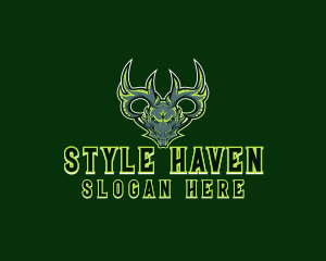 Dragon - Mythical Wyvern Dragon logo design
