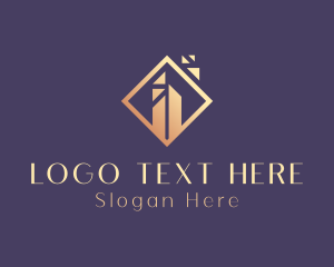 Building - Geometric Property Builder logo design