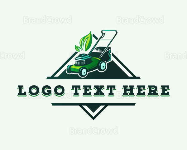 Lawn Mower Landscaping Logo