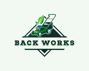 Lawn Mower Landscaping logo design