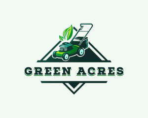 Lawn Mower Landscaping logo design