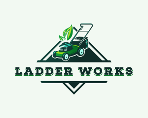 Lawn Mower Landscaping logo design