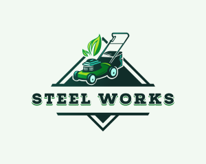 Lawn Mower Landscaping logo design