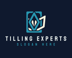 Tilling - Flooring Tiles Pattern logo design