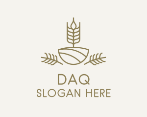 Flour - Wheat Farm Gardening logo design