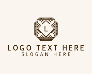 Leaf Wood Carving  logo design