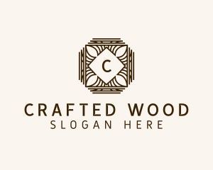 Leaf Wood Carving  logo design