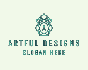 Islamic Frame Pattern logo design