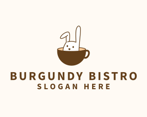 Cute Bunny Cafe  logo design