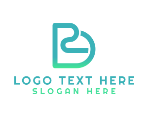 Premium Vector  Creative round shape monogram lettermark geb logo design  template