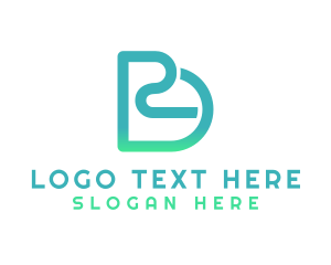 Monogram - Green Letter RD Monogram logo design