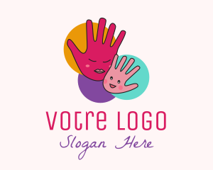 Mother & Child Hand Logo