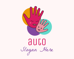 Mother & Child Hand Logo