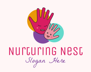 Mother - Mother & Child Hand logo design