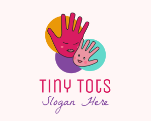 Child - Mother & Child Hand logo design
