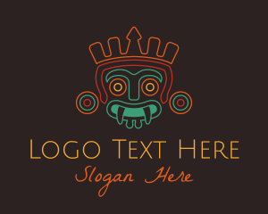 Latin American - Ancient Aztec Beast logo design