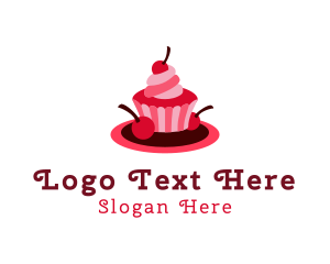 Cherry - Cherry Sweet Cupcake logo design