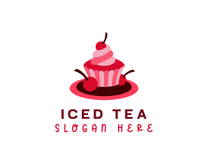 Cherry Sweet Cupcake logo design