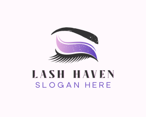 Beauty Makeup Eyelashes logo design