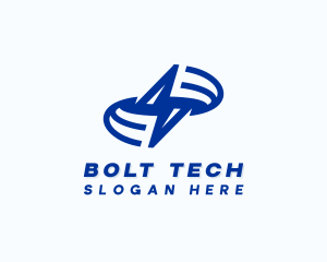 Power Lightning Bolt logo design