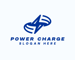 Power Lightning Bolt logo design