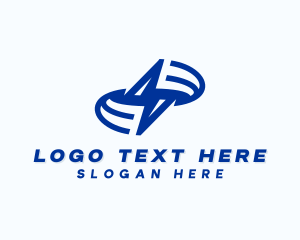 Electrical - Power Lightning Bolt logo design