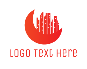 Red - Red Moon City logo design