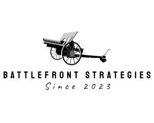 Warfare - Military Artillery Cannon logo design