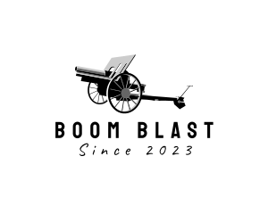 Explosive - Military Artillery Cannon logo design