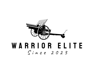 Military Artillery Cannon logo design