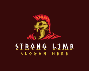 Strong Spartan Warrior logo design