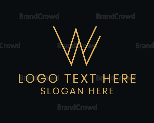 Generic Monoline Letter W Logo