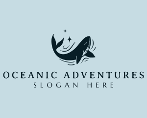 Ocean Marine Whale logo design