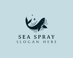 Ocean Marine Whale logo design