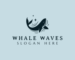 Ocean Marine Whale logo design