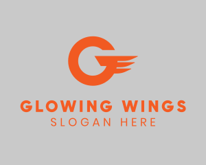 Letter G Express Wing logo design