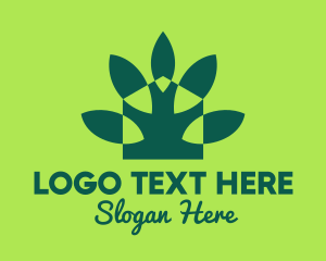 Pentagon - Green Eco Home Gardening logo design