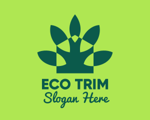 Green Eco Home Gardening logo design