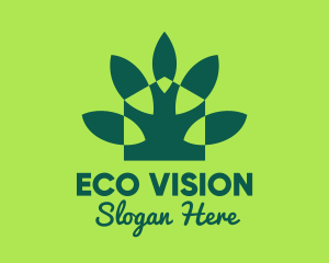 Green Eco Home Gardening logo design