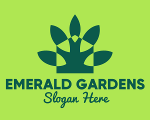 Green Eco Home Gardening logo design