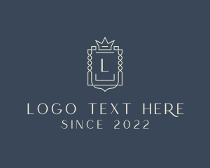 Massage - Elegant Royal Shield logo design