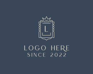 Elegant Royal Shield logo design