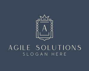 Elegant Royal Shield logo design